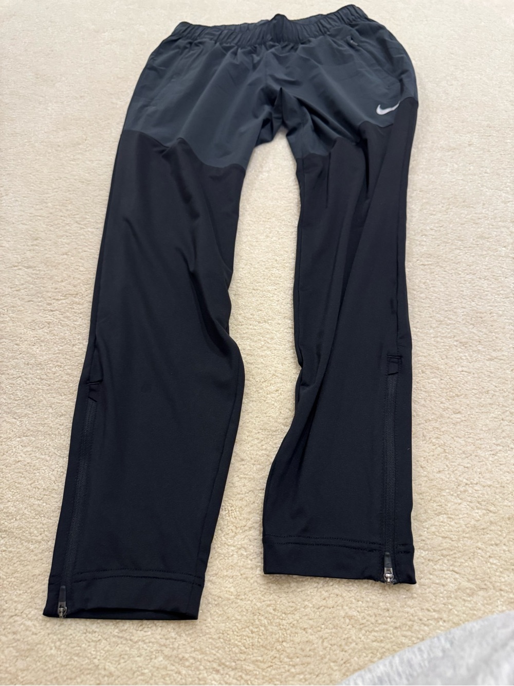 Nike Black Dri-FIT Athletic Pants with Reflective Swoosh